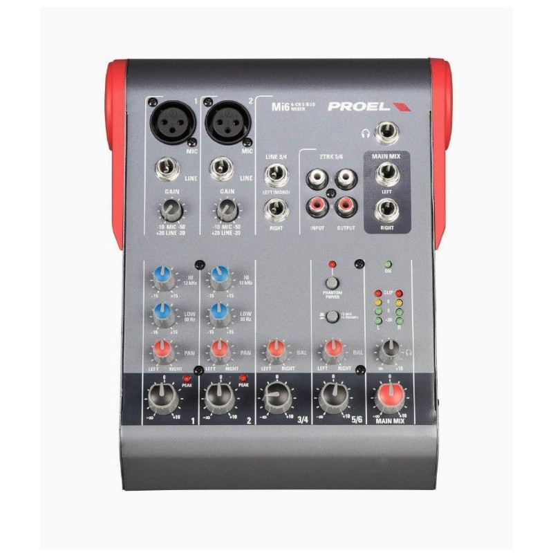 Mixer 6 Channel Proel MI6 Mixer Audio