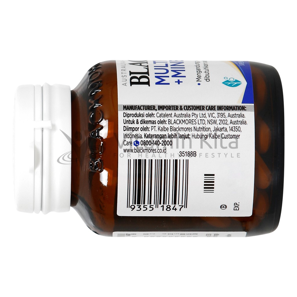 BLACKMORES MULTIVITAMINS + MINERALS BPOM KALBE 30 TAB