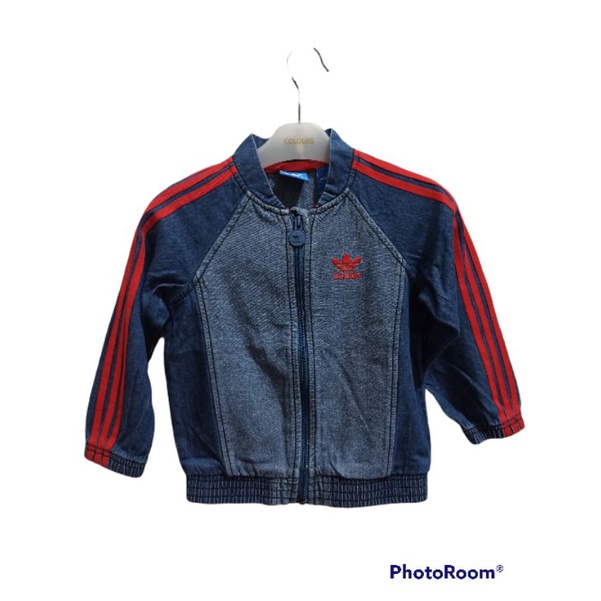 Jaket Denim Adidas Trefoil Anak Preloved