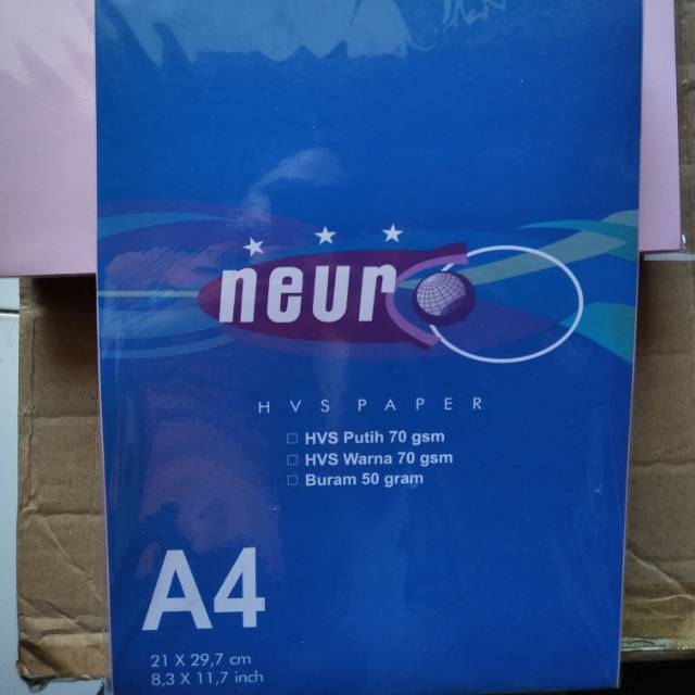 

Kertas HVS Warna A4 70gr Neuro