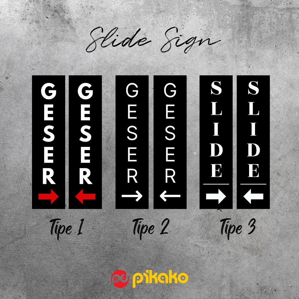 

Sign Board Signage Acrylic Papan Akrilik Geser Slide