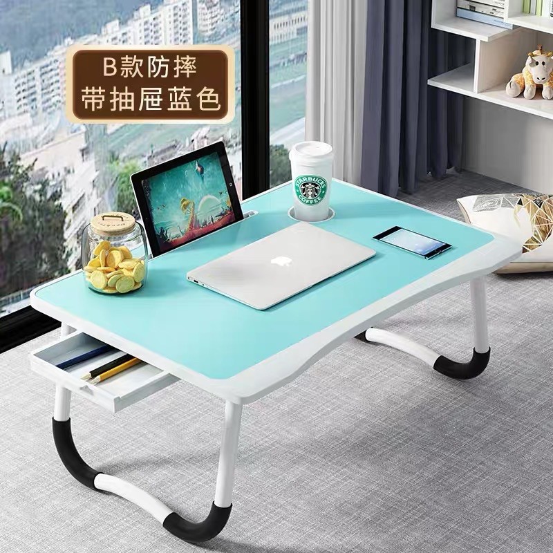 MEJA LIPAT/MEJA LAPTOP/MEJA LIPAT ANAK/MEJA LIPAT LAPTOP-LACI -Biru