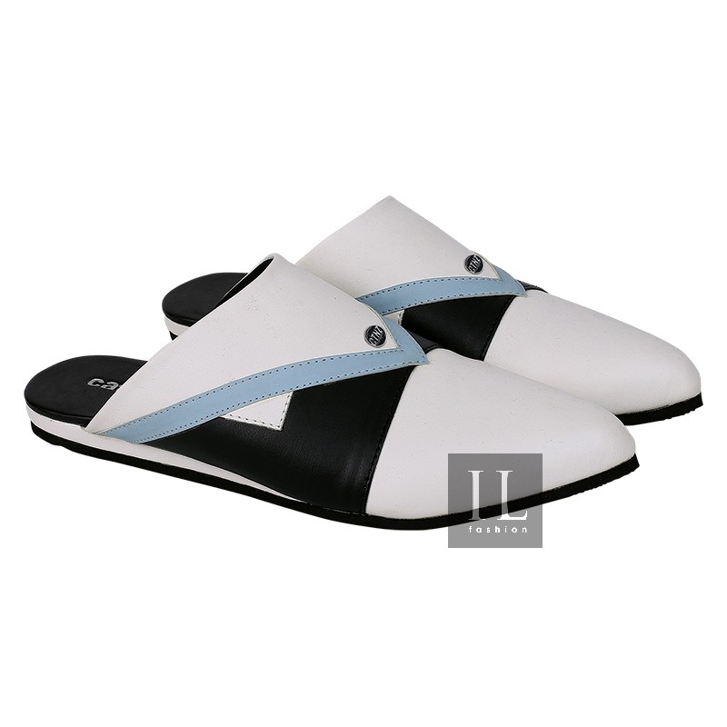 Sandal Wanita Flat Putih Riska IL Fashion