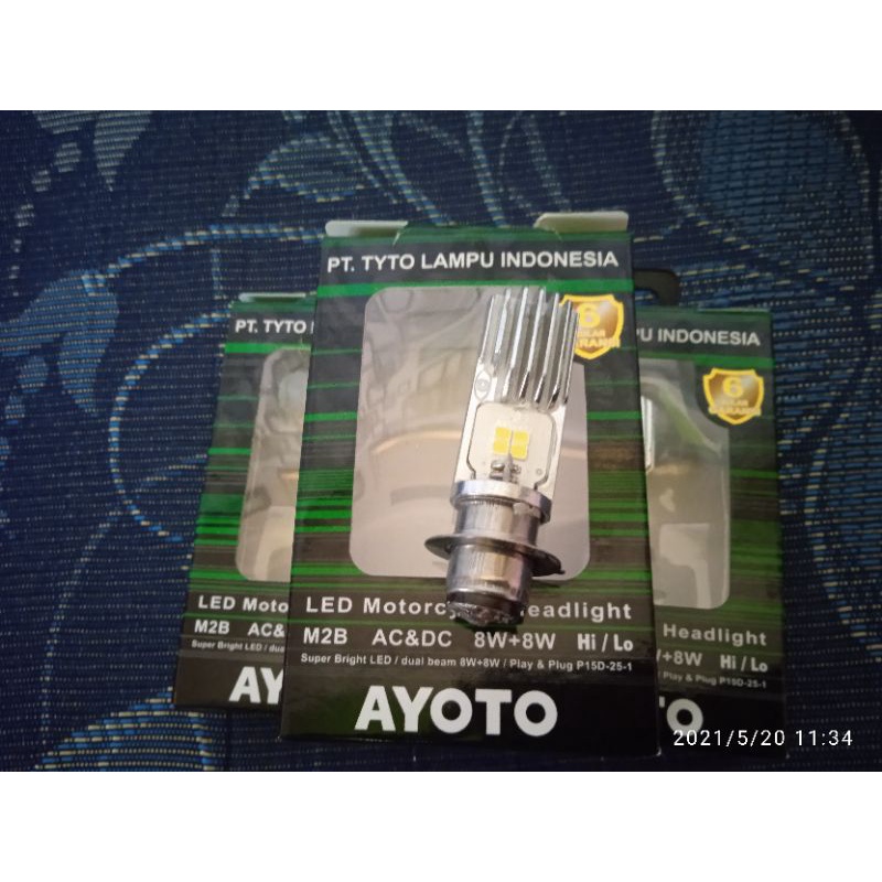 Lampu utama led putih H6 Ayoto
