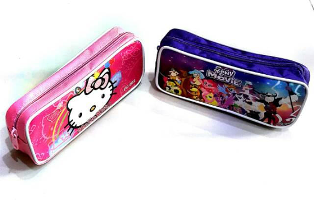 Tempat pensil kain/pensil case alat tulis/souvenir ulang tahun anak