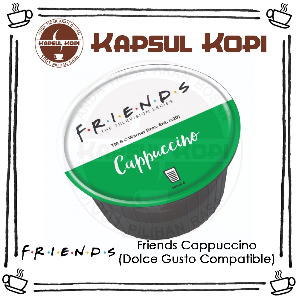 

Ecer Friends Cappuccino Kapsul Kopi Nescafe Dolce Gusto Compatible