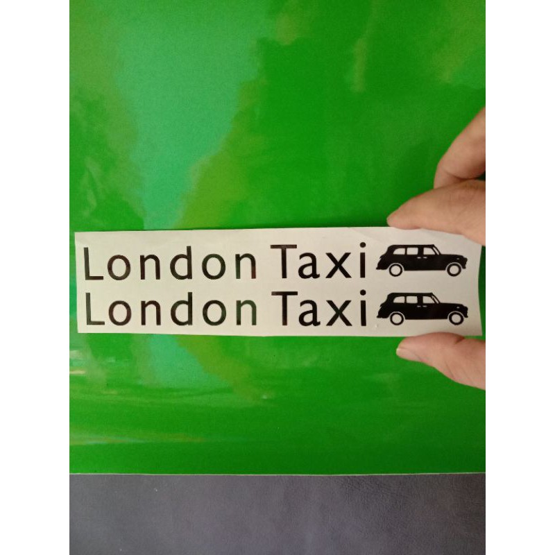 Cutting Sticker London Taxi Sepeda Lipat