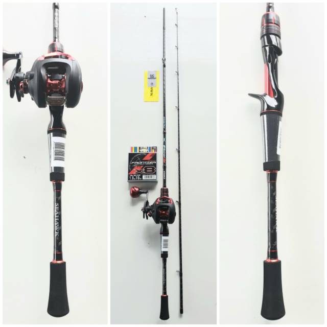 SET ALAT PANCING BAITCASTING SEAHAWK EXPLORER SP... FUJI