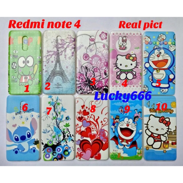 Soft case karakter redmi note 4 softcase motif xiaomi redmi note 4 note4