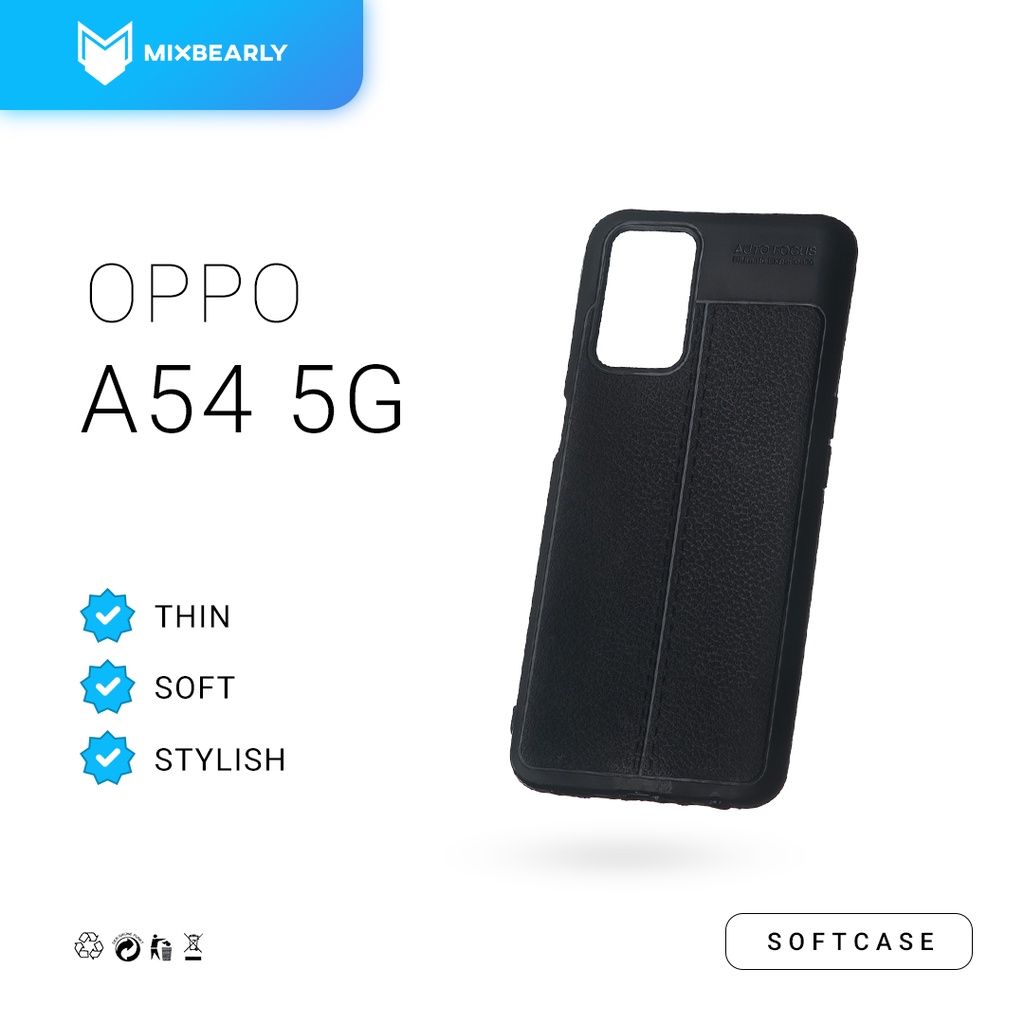 Soft Case Oppo A54 5G Corak Kulit