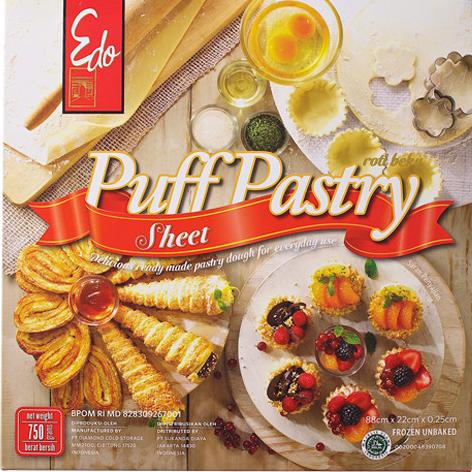 

EDO Puff Pastry Sheet 750gr TERLARIS TERPERCAYA ORIGINAL