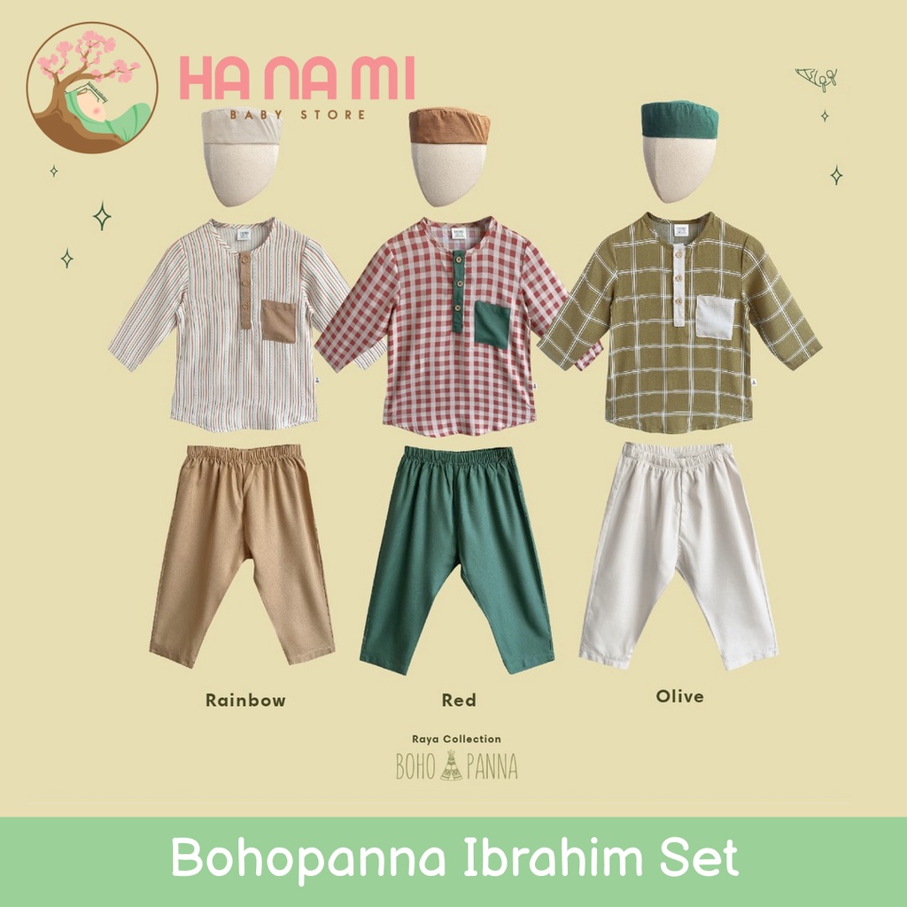 BOHOPANNA Ibrahim Set Raya Series Anak 1-10 Tahun