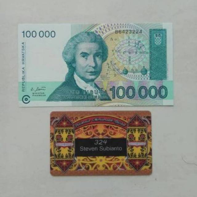 Rupiah 50000 republika hrvatska dinara berapa 