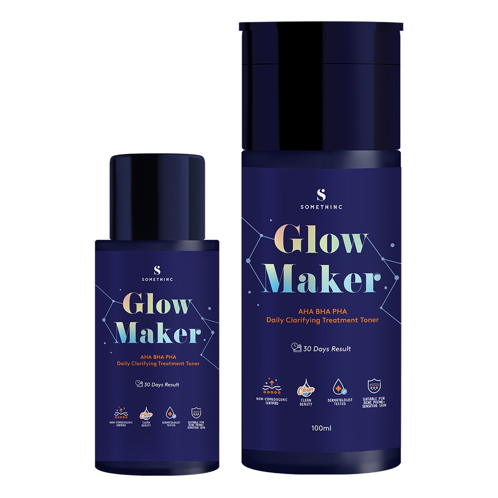 [BPOM] SOMETHINC Glow Maker AHA BHA PHA Clarifying Treatment TONER 100ML 40ML