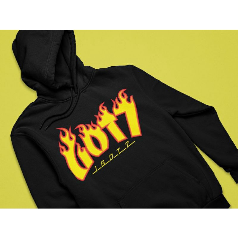 GOT7 Flame Hoodie / Sweater Igot7 Kpop size S - XXXXXL(6XL) Jaket Oversize 5XL 4XL 3XL 2XL Unisex