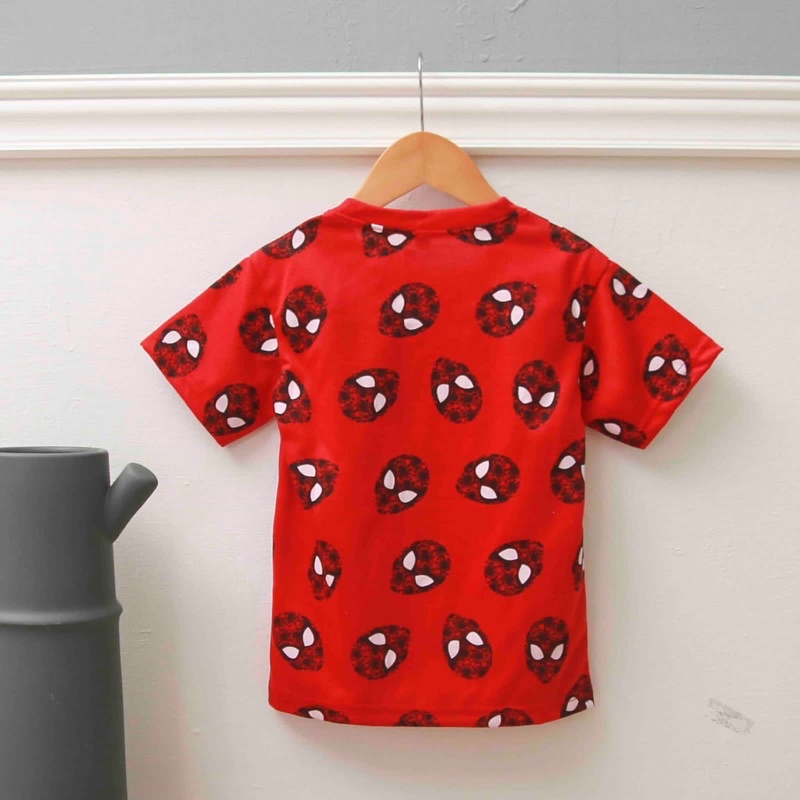Jikialiang - KAOS ANAK LAKI LAKI &amp; PEREMPUAN USIA 1-8 TAHUN GAMBAR SPIDER