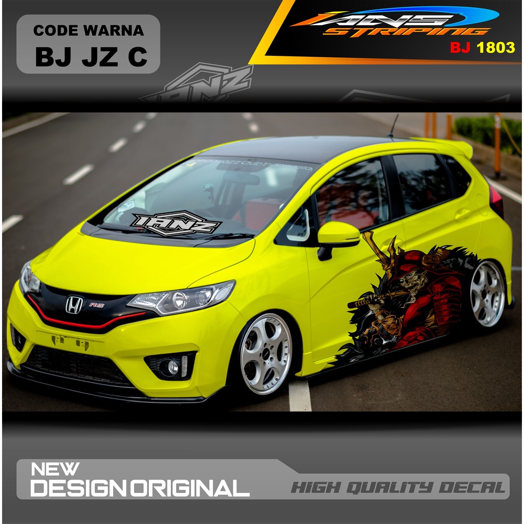 DECAL STICKER MOBIL HONDA JAZZ MOBIL AGYA AYLA AVANZA DLL / STIKER VARIASI MOBIL / DECAL STIKER MOBIL