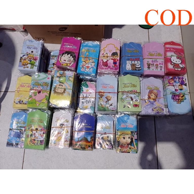 

Amplop Lebaran Unik Karakter Viral Murah 100 PCS Ukuran 7 cm x 12 cm