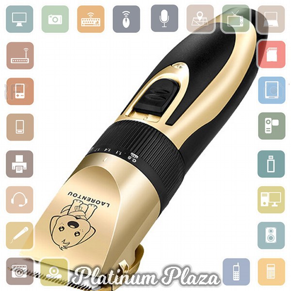 Laorentou Alat Cukur Elektrik Bulu Hewan Anjing Rechargeable - P2`JFDY57- Golden