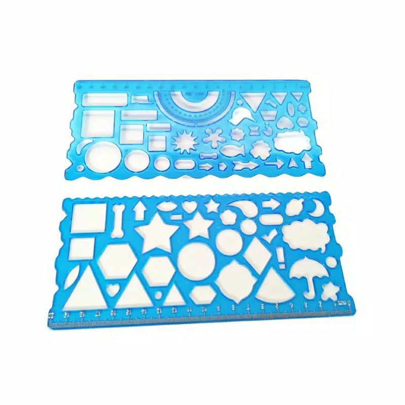 

PENGGARIS GARISAN SET BENTUK / RULER SIRU (2pc)