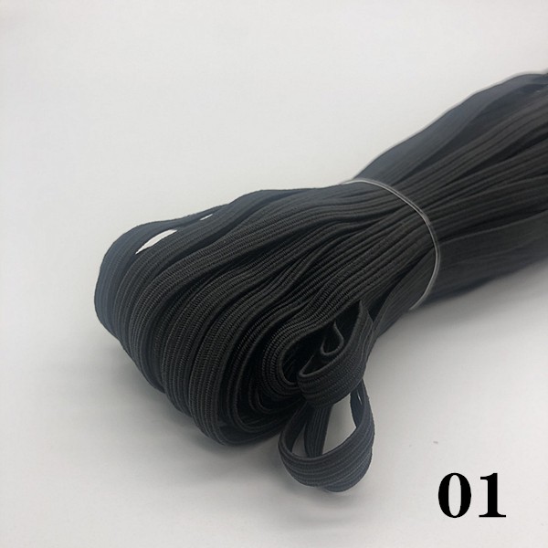 5 Yard/Roll Karet Gelang Elastis Ukuran 6mm Untuk Aksesoris Jahit