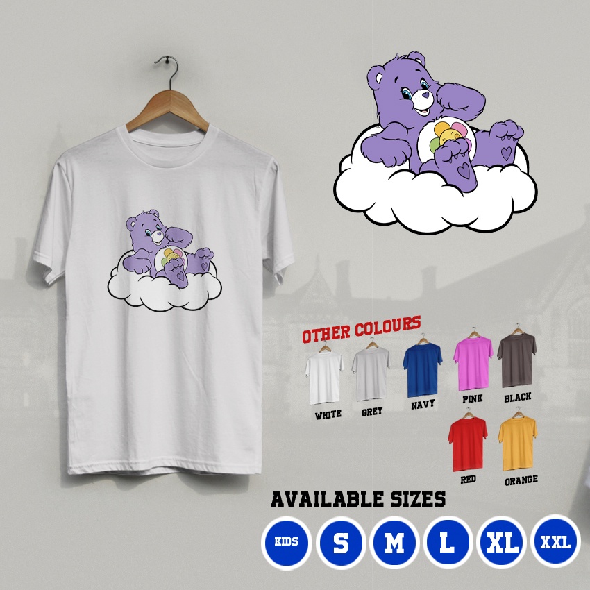 KI/653 Kaos Harmony Bear Care Bears Premium T-Shirt Anak dan Dewasa