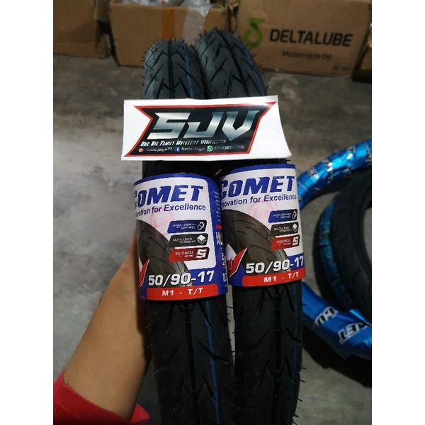 BAN LUAR COMET M1 RING 17 80/80,70/80,60/80,50/90 TERLENGKAP