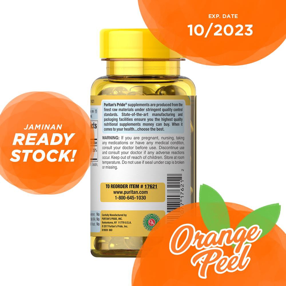 Puritan Sunvite Super-Potency Vitamin D3 50 mcg 2000 IU isi 100 200 Softgels