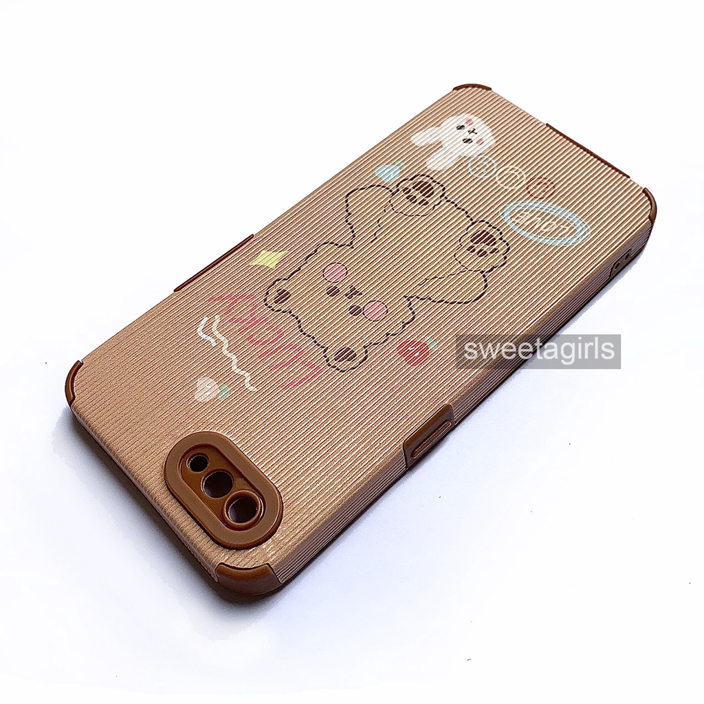 Casing Silikon Lucu Anticrack untuk Oppo A1K dan Realme C2 ( sama ukuran ) - Casing peach Case Gemoy - Bisa Bayar ditempat - sweetacase.id - Case Cubit Lucu - Karakter -  Softcase - Case Gemoy - Kesing - Aesthetic - Boneka 3D