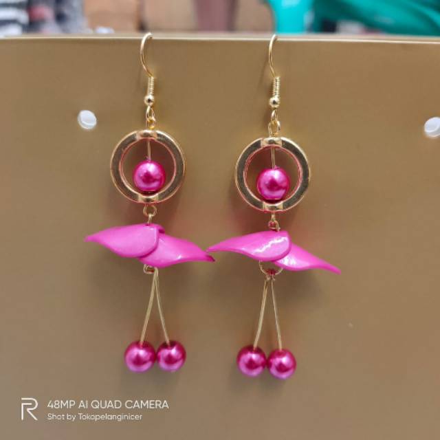 Anting Fashion Girly-Anting Hijab Korea Kekinian Fashion Aksesories Wanita Tokopelanginicer