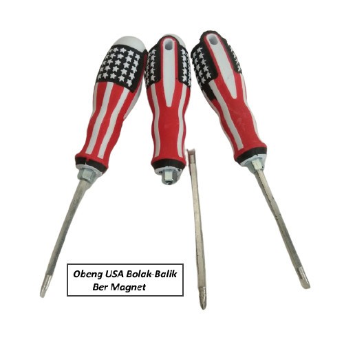 OBENG AMERIKA BOLAK BALIK PLUS MINUS MAGNET 2WAY OBENG MAGNET-2