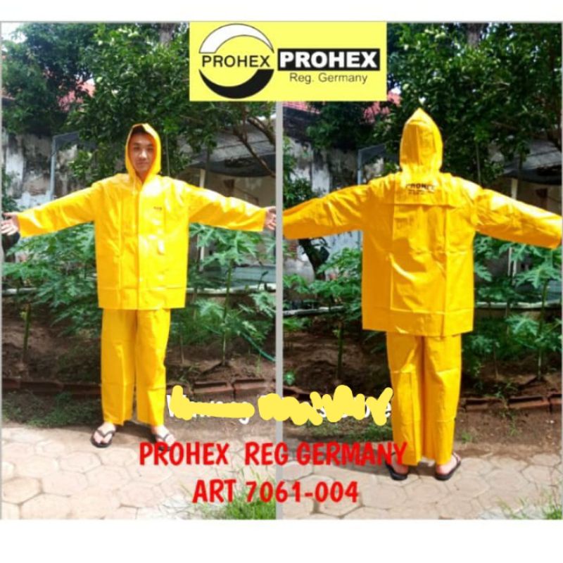Jas hujan setelan Prohex 004 kuning harga promo