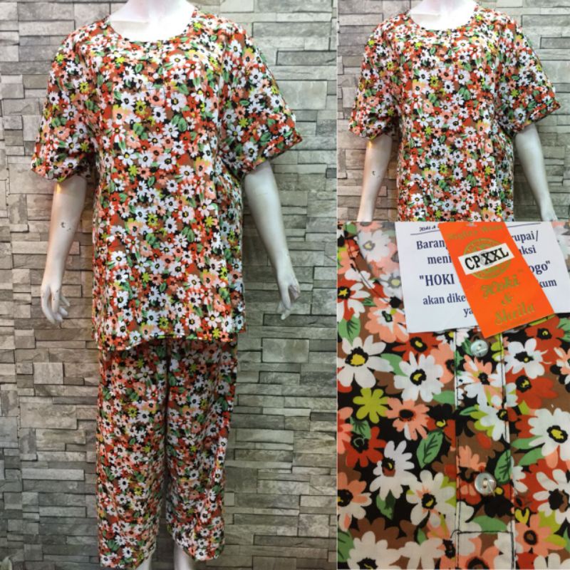 JUMBO HOKI SHEILA CP KATUN PIAMA | BAJU TIDUR MURAH-11