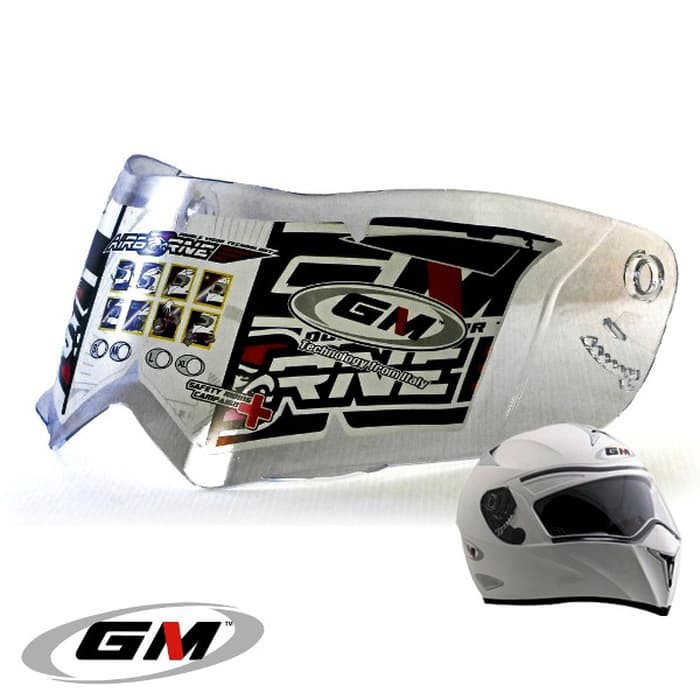 Kaca Helm GM Airborne Visor Bening Original Transparant Airbone