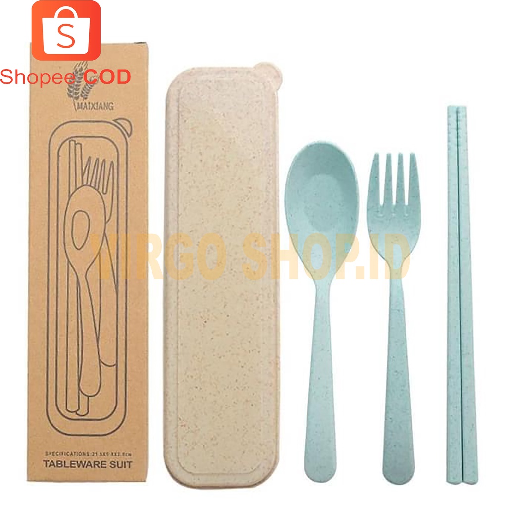 Set Peralatan Makan Sendok Garpu Sumpit - Set Tableware Suit / Set Alat Makan / Sendok Set / Sendok Garpu Set / Peralatan Makan Set / Sumpit / Alat Makan / Sendok Garpu Sumpit Set / Sendok / Peralatan Makan / Sendok Garpu