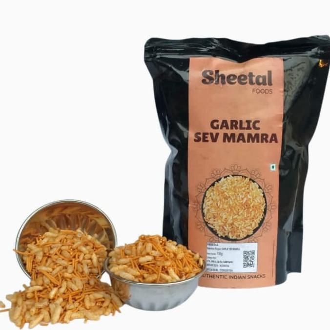 

@#@#@#] SHEETAL GARLIC SEV MAMRA INDIAN SNACKS 150 GRAM