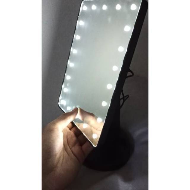 Kaca Cermin Rias LED 22 led Makeup Light MUA artis vloger Lampu Make UP usb Perlengkapan Vlog jnp