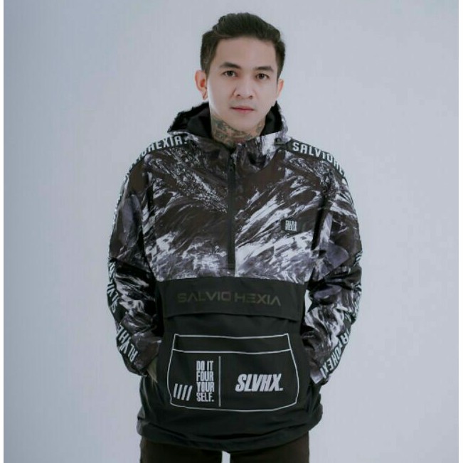 Jaket Cougle Salviohexia Jaket Parasut Jaket Pria Jaket Outdoor Jaket Fullprint Salju