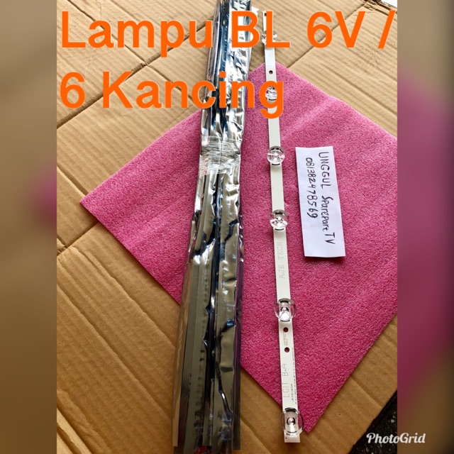 Lampu LED LG 6 Volt 6 kancing Backlight TV LED LG 32LF550 32LB550 32LB550A 32LF 32LB lampu 6V BL 6K