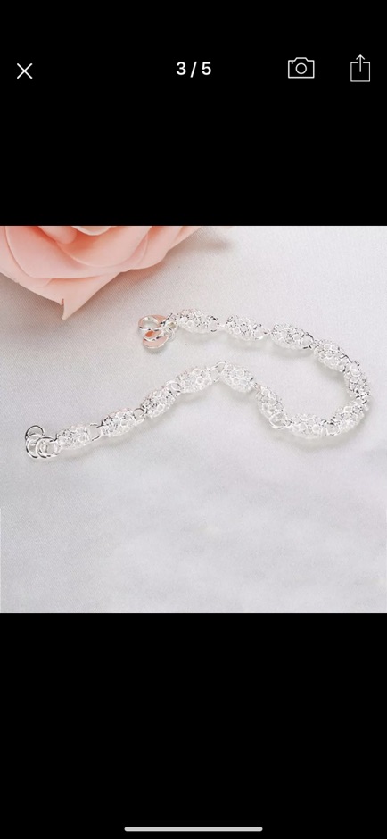 GELANG SILVER CHAIN BRACELET BANGLE / FASHION