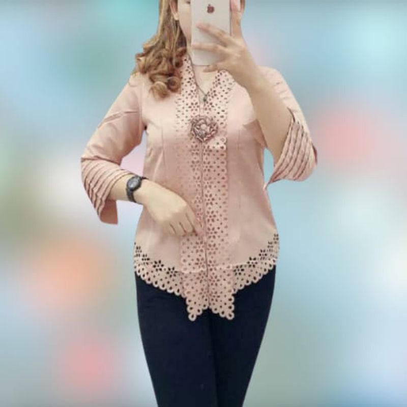 Atasan Kebaya Encim Modern Kebaya Wisuda/Pesta Jasmine