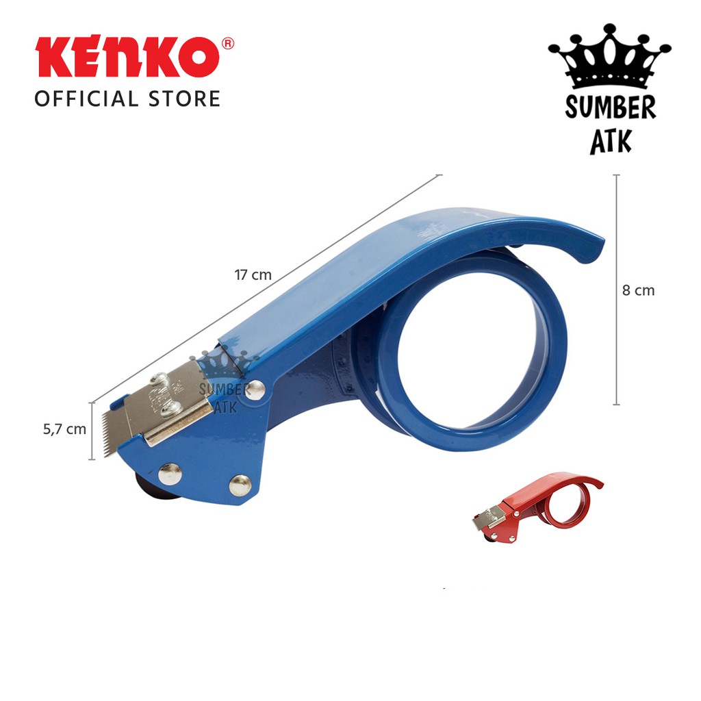 

Tape Dispenser Besi KENKO TDB-2 / Handy Tape dispenser Cutter / Pemotong Lakban ( 2" / 48mm ) - 1PCS
