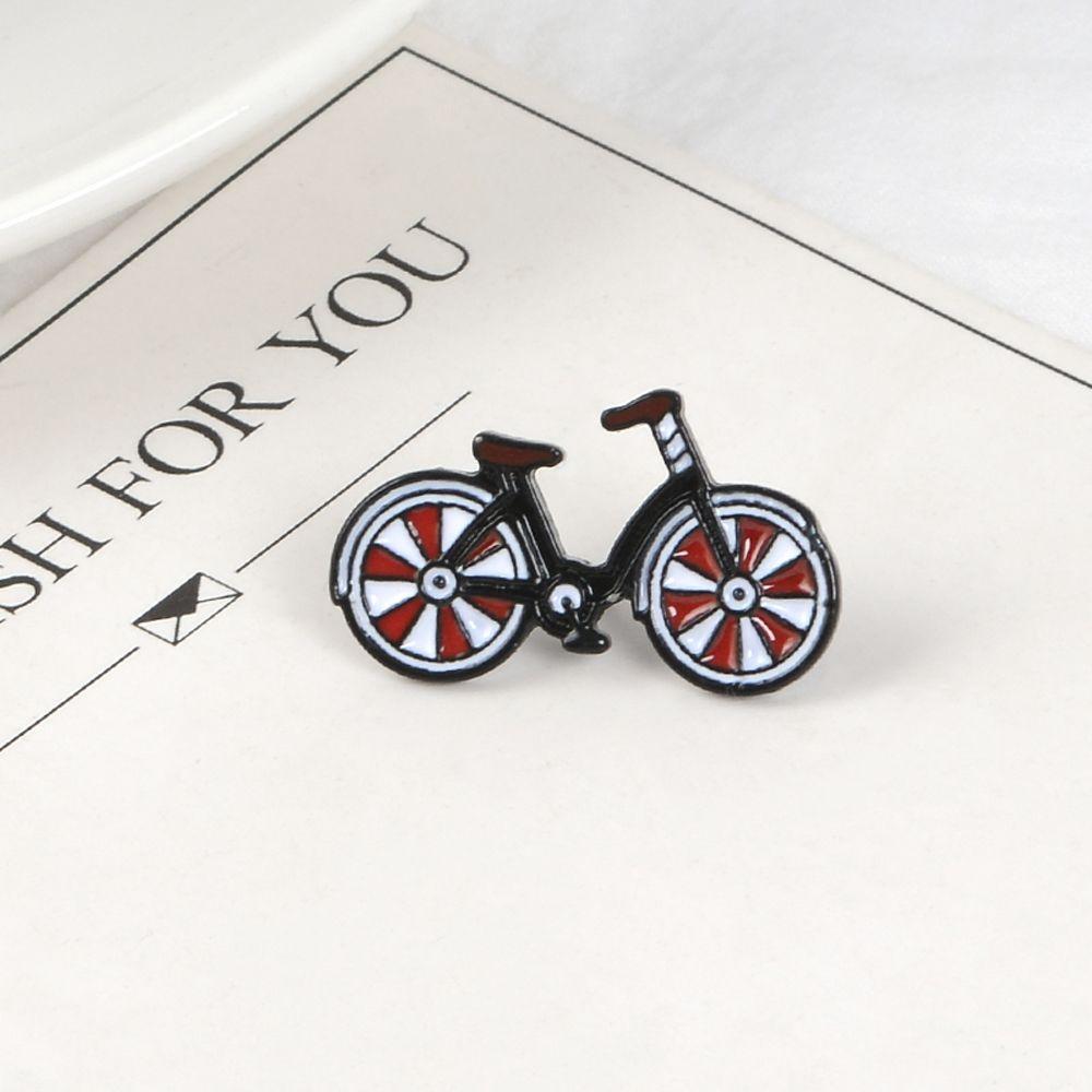 Mxbeauty I Love My Merah Pin Sepeda Kartun Gaya Vintage Enamel Pin Alloy Unisex Biker Hadiah Pengendara Sepeda Lencana