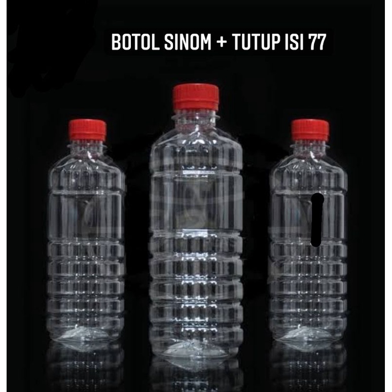 BOTOL 500ML (77) SINOM PLASTIK BIASA TEBAL 500 ML MURAH MINUM SURABAYA KEMASAN BENING BARU