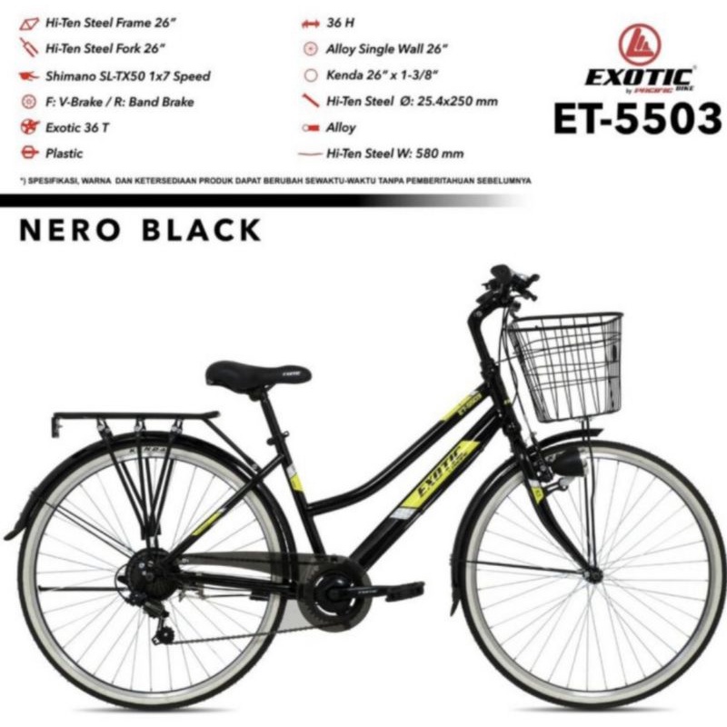 Bicycle/Sepeda Mini /26 CTB keranjang ET-5503 Exotic Dewasa