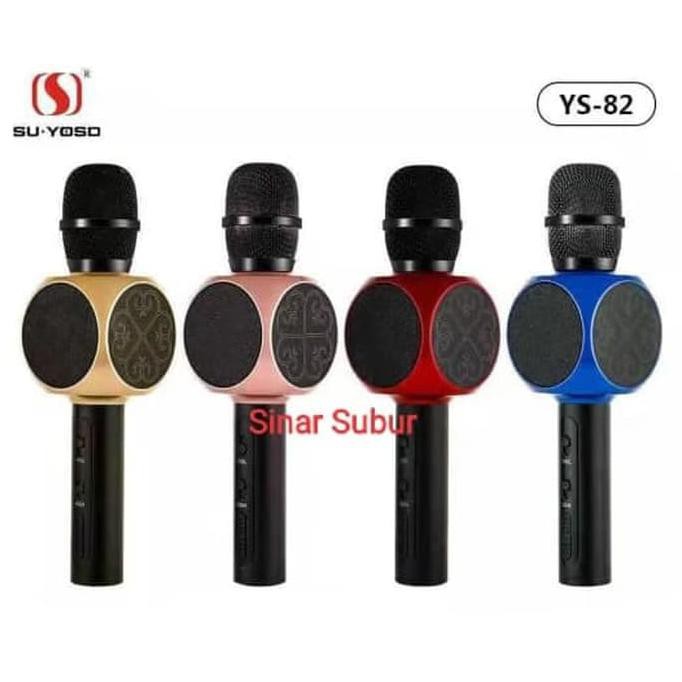Super Microphone Bluetooth Su Yosd Ys-82 Wireless Smule Ktv Asli Original Sale