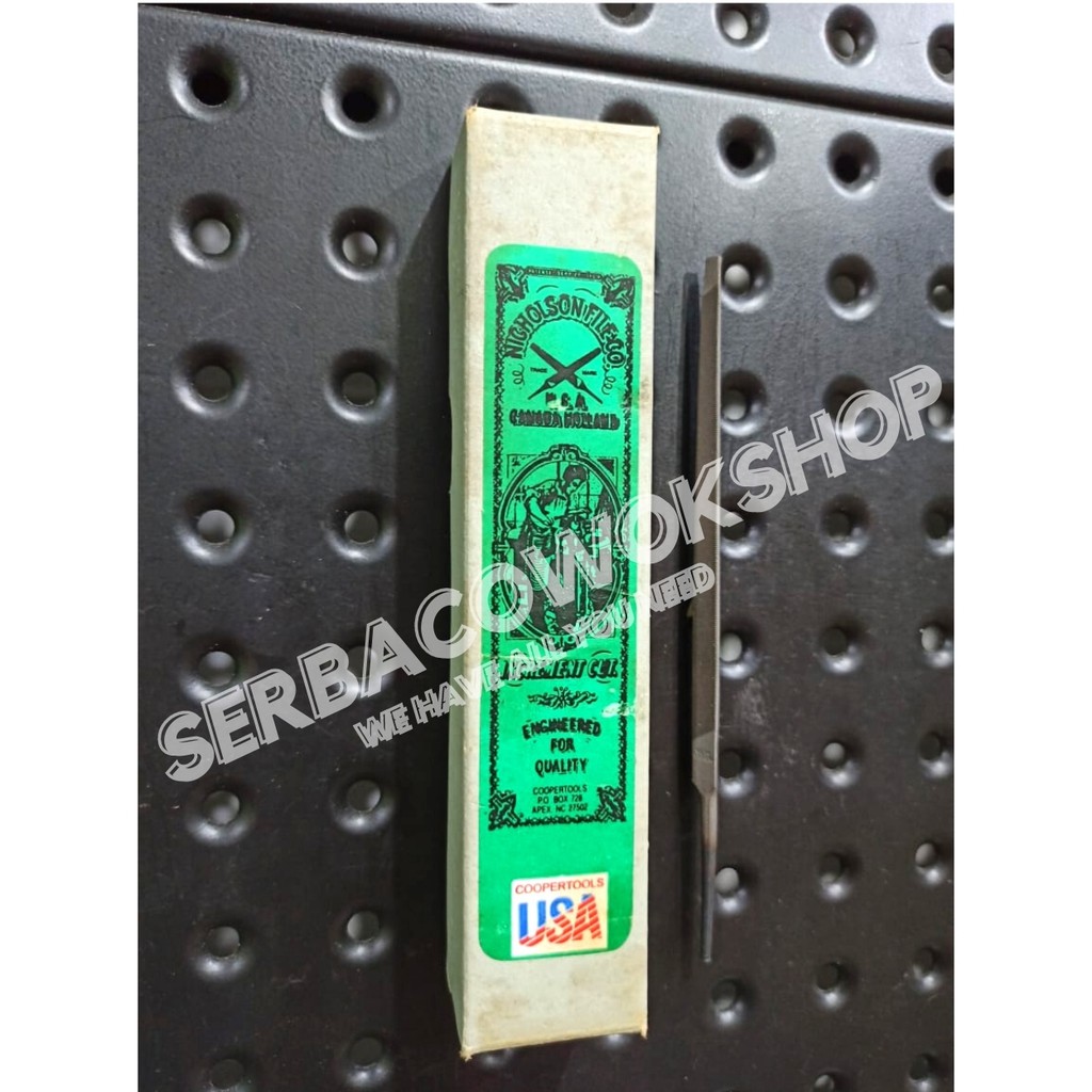 Nicholson Kikir Segitiga Slim Taper Slim Files 4 Inch Kikir Gergaji Original Tajam Termurah