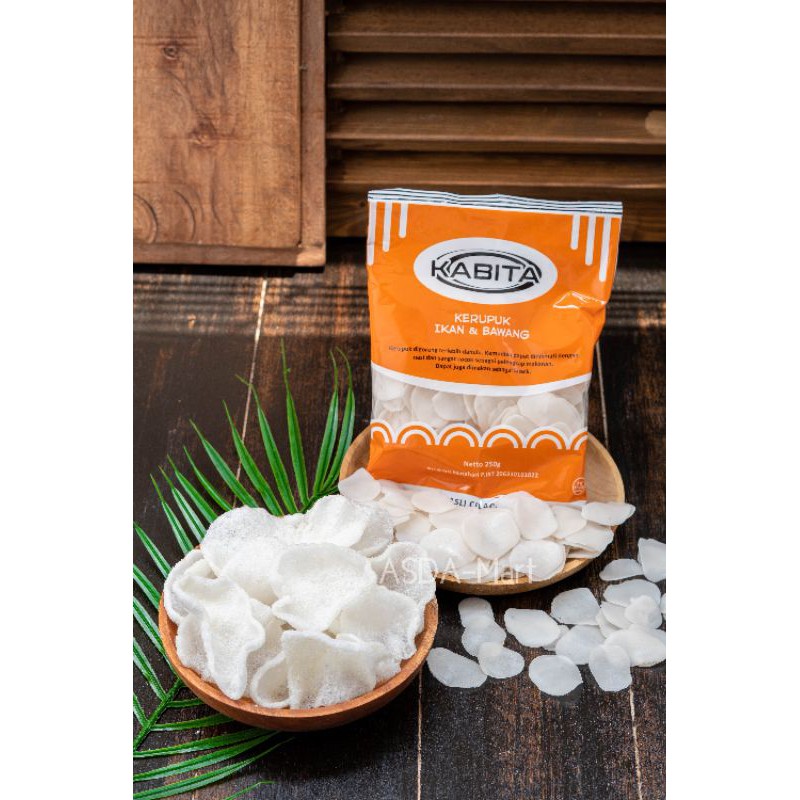 

kerupuk putih kerupuk kabita asda bawang krupuk mentah 250gr garlic crackers