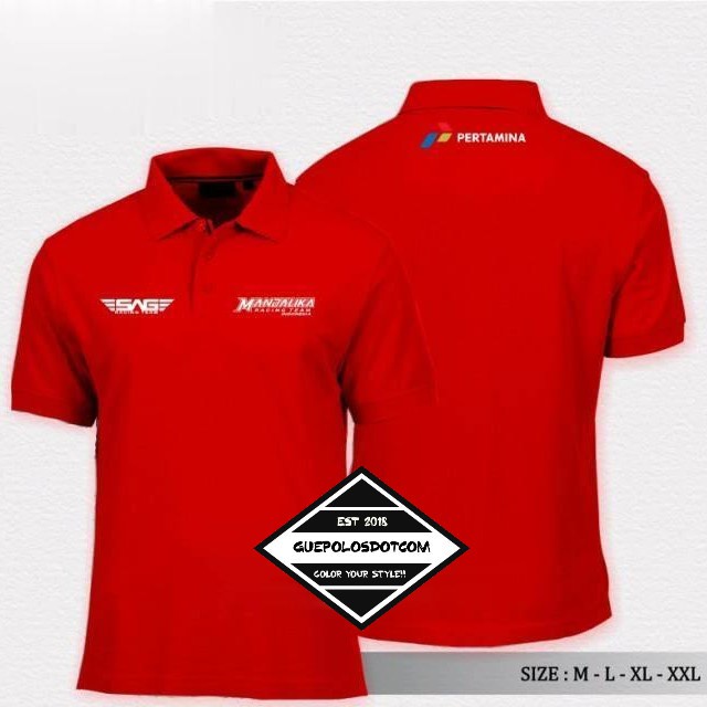 Poloshirt / Kaos Polo Pertamina Mandalika SAG Simple - POLO PERTAMINA