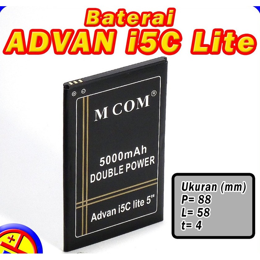 Battery Batre Baterai Double Power Mcom Advan i5C Lite 5 inch - i5C Duo Duos
